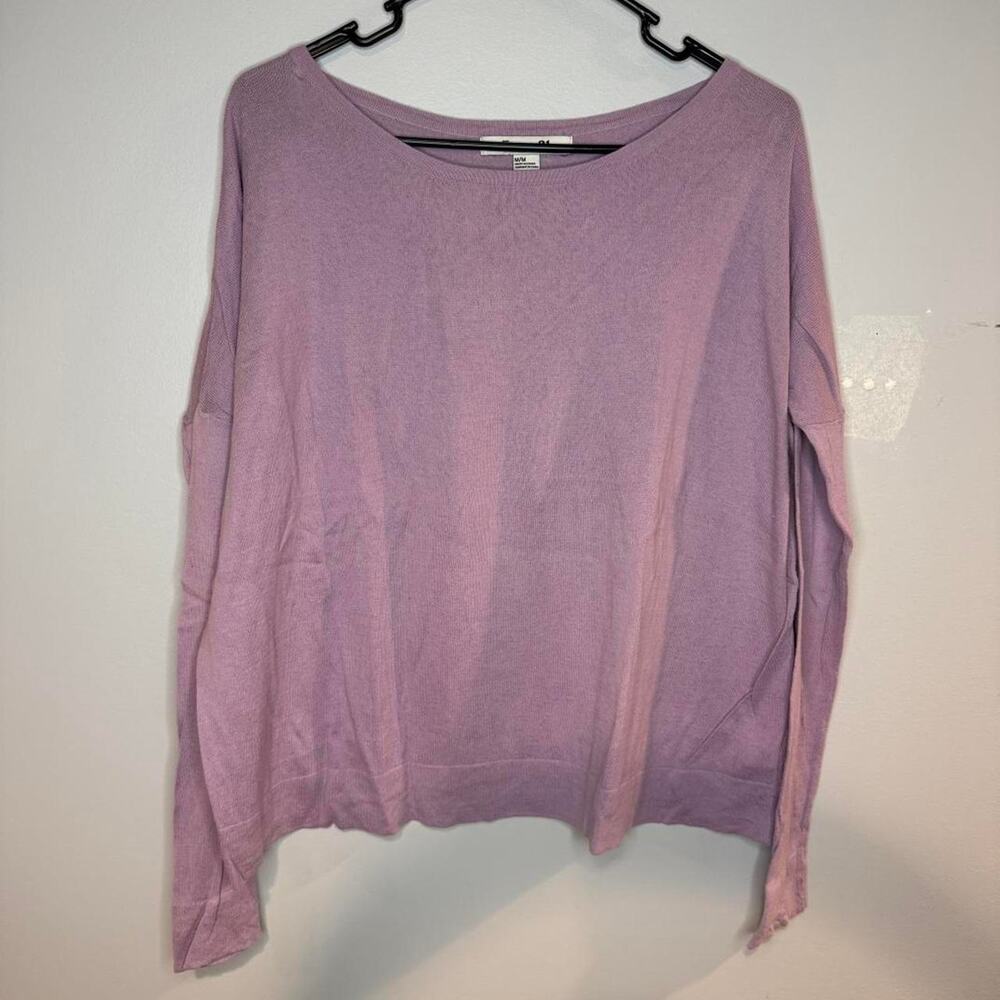 Forever 21 Lilac purple long sleeve top size m